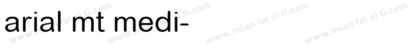 arial mt medi字体转换